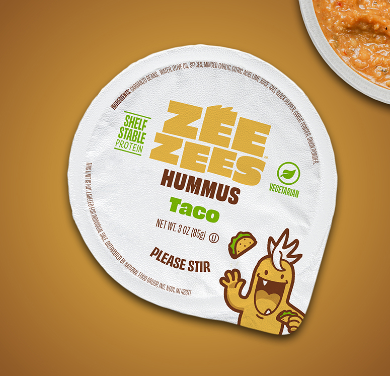 Zee Zees, Hummus Cup, Taco, I/W, 3oz image