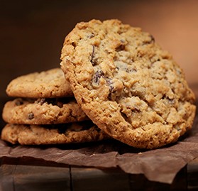Cookies, Baked, Oatmeal Raisin