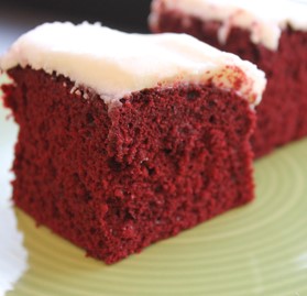 Cake, Red Velvet w/Cream Cheese Icing, Half-Sheet, 78 oz.