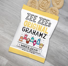 Zee Zees, Graham Crackers, Original, WG, I/W, 1oz