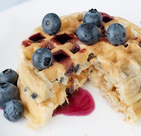 Waffles, Round, Varied Flavors, (80%+ Blueberry) 1.25 oz.