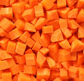 Carrots, Diced, IQF