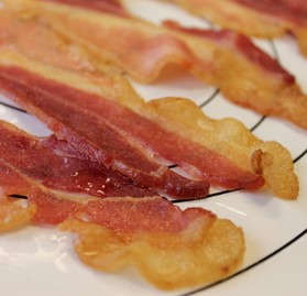Bacon, Round, 360 Slices, Cooked, AA