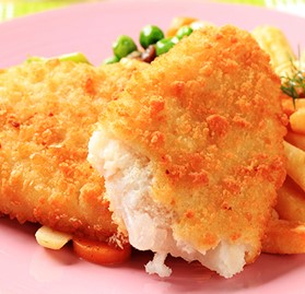 Fish, Cod, Breaded, 3.5-4 oz, RTC,