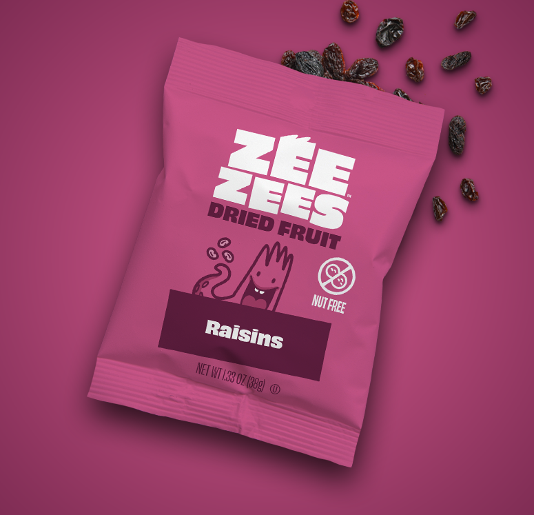 Zee Zees, Dried Fruit, Raisins, I/W, 1.33oz