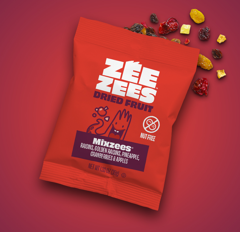 Zee Zees, Dried Fruit, Mixzees, I/W, 1.33oz