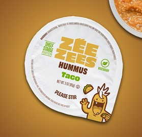 Zee Zees, Hummus Cup, Taco, I/W, 3oz