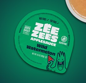 Zee Zees, Applesauce Cup, Wild Watermelon, I/W, 4.5oz