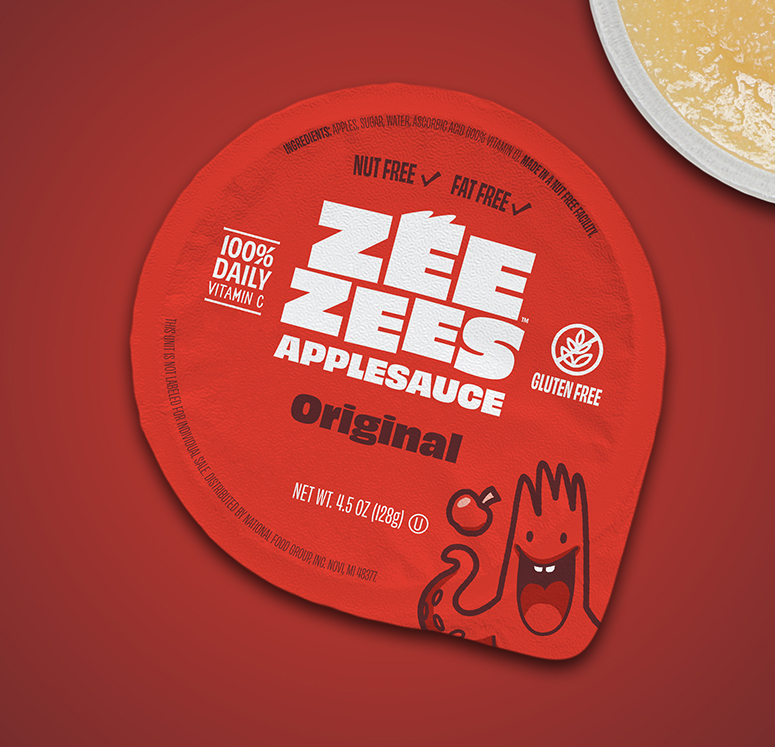 Zee Zees, Applesauce Cup, Original, I/W, 4.5oz