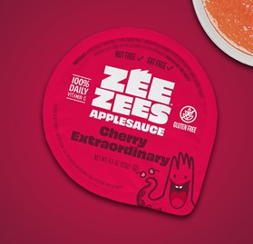 Zee Zees, Applesauce Cup, Cherry Extraordinary, I/W, 4.5oz