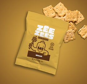 Zee Zees, Wheat Crackers, WG, I/W, 0.8oz