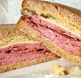 Beef, Sliced, Shaped, Corned Beef, Philly Style, RTC, 4 oz.