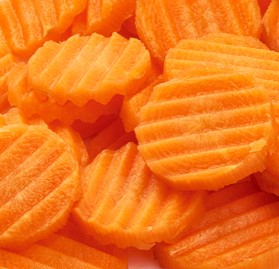 Carrots, Sliced, Crinkle Cut