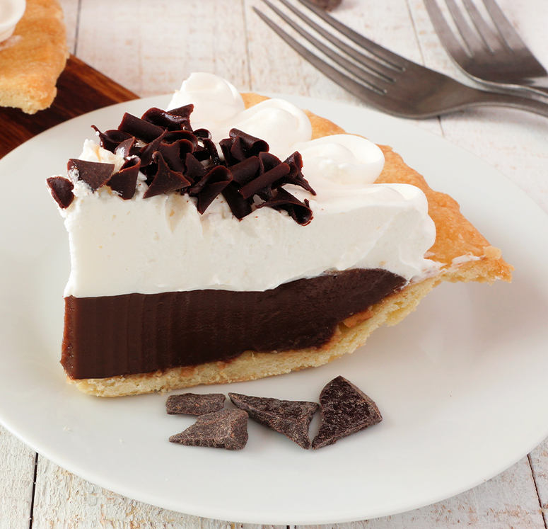 Pie, Cream, Chocolate, 10", Pre-Sliced