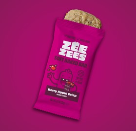 Zee Zees, Soft Baked Bar, Berry Apple Crisp, WG, I/W, 1.3oz, AA