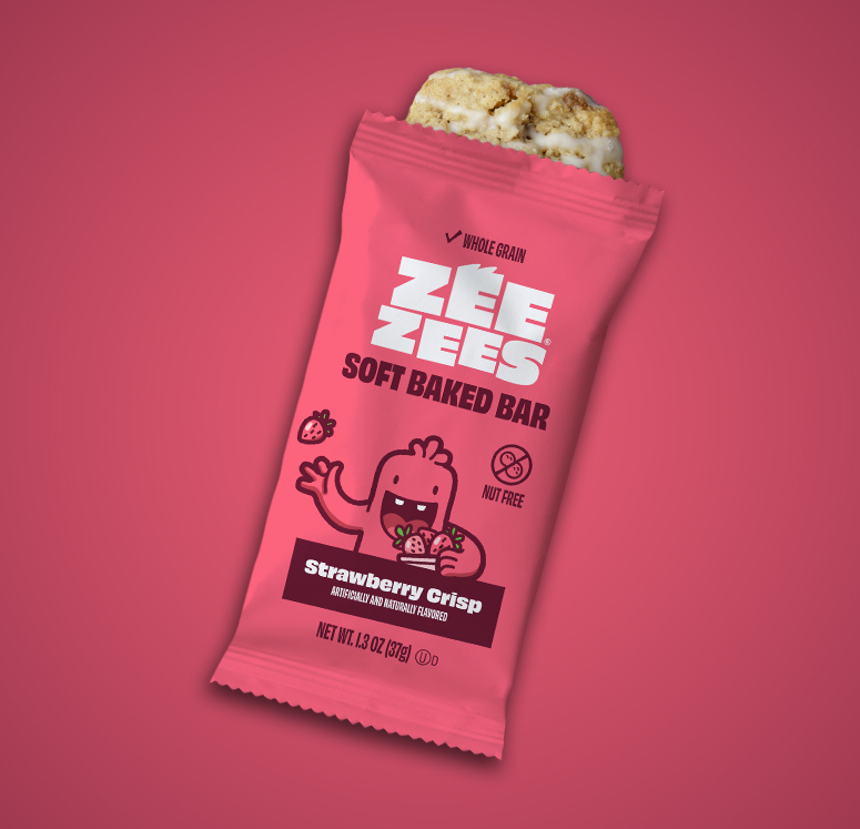 Zee Zees, Soft Baked Bar, Strawberry Crisp, WG, IW, 1.3oz image