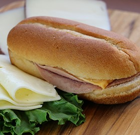 Sandwich, Turkey Ham & Cheese on Sub Bun, WG, 4.40 oz., IW